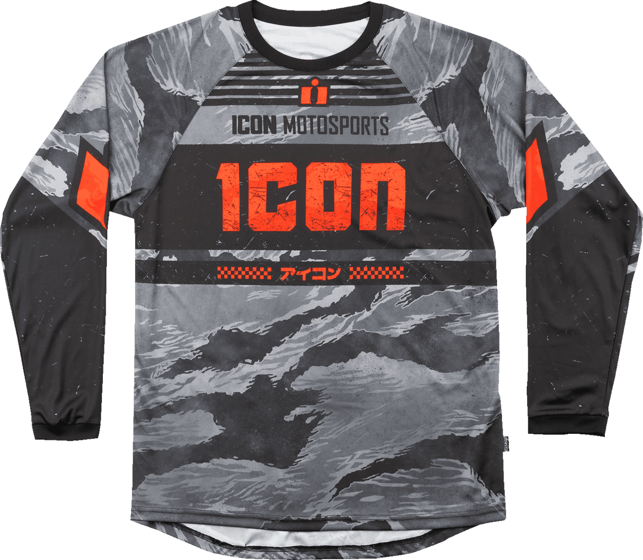 ICON 2824-0092 Tiger’s Blood Jersey - Gray Camo - Medium