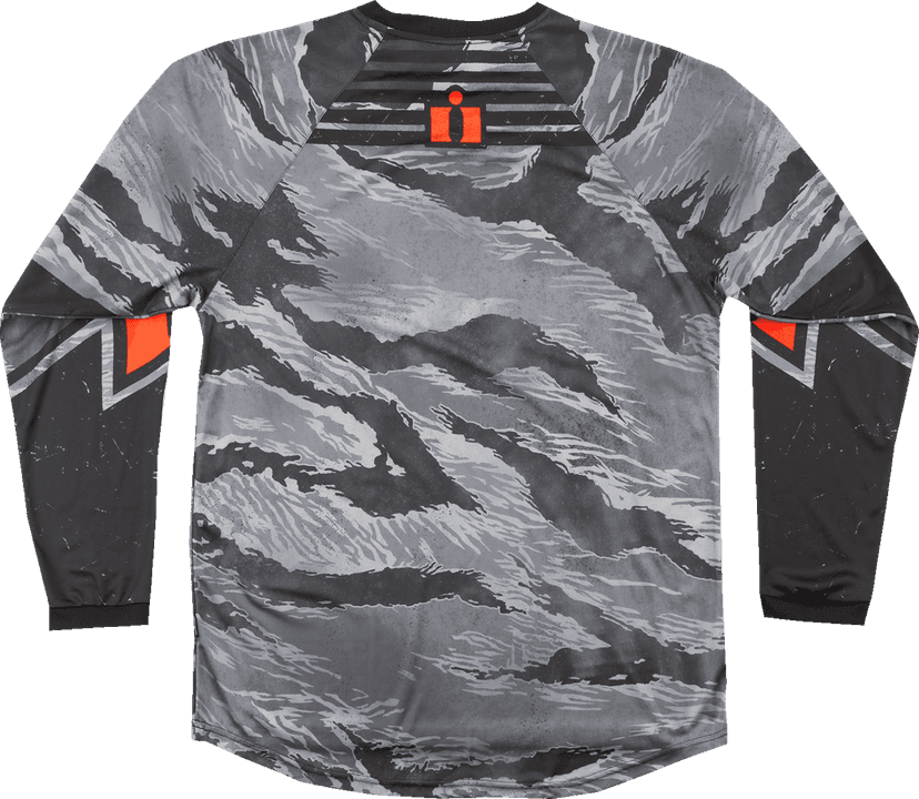 ICON 2824-0094 Tiger’s Blood Jersey - Gray Camo - XL — image 2 of 2