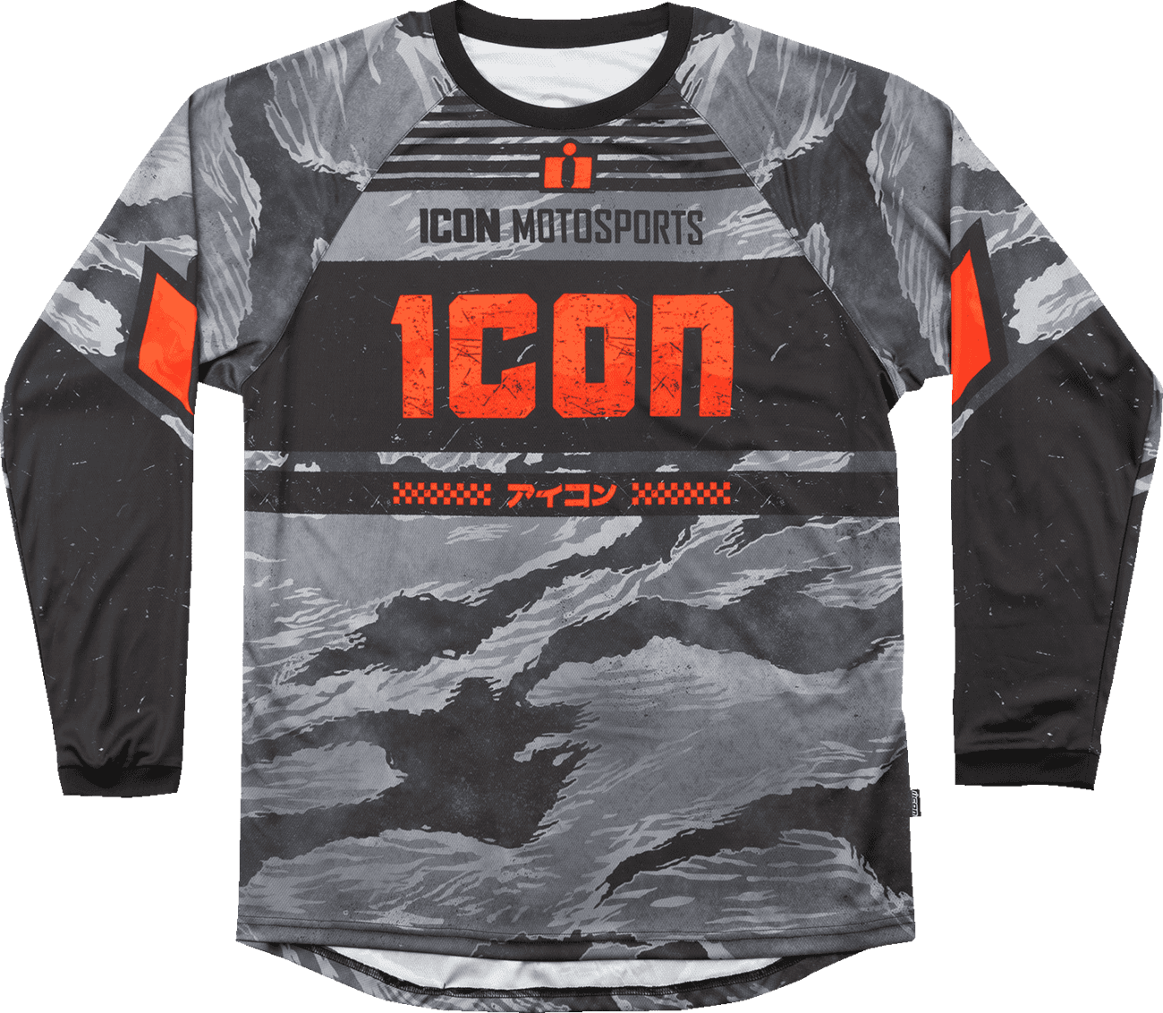 ICON 2824-0095 Tiger’s Blood Jersey - Gray Camo - 2XL