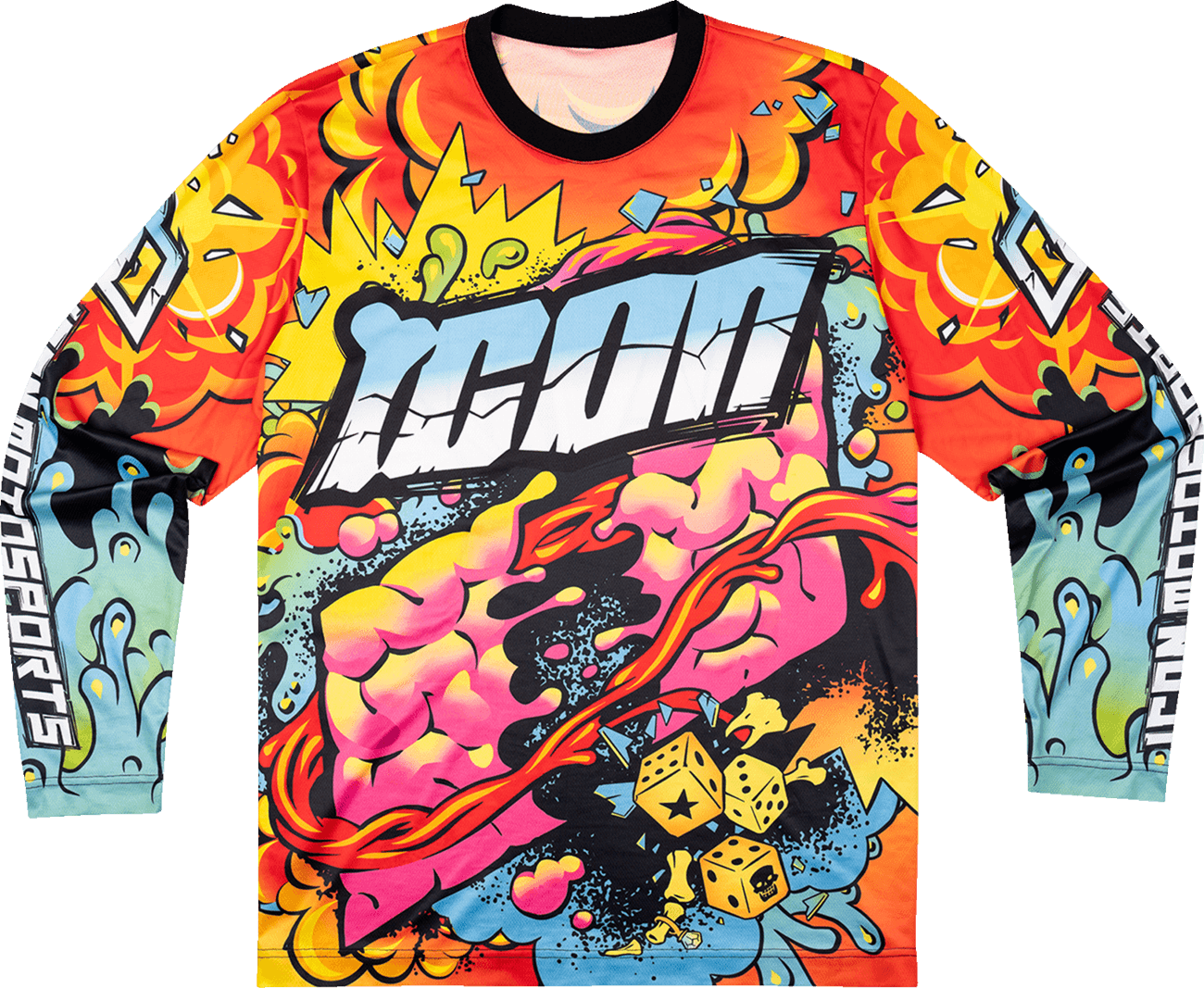 ICON 2824-0113 Scatterbrain Jersey - Black - XL