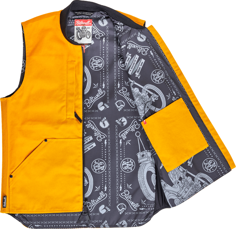 BILTWELL 2830-0769 4 Speed Vest - Gold - Medium — image 3 of 5