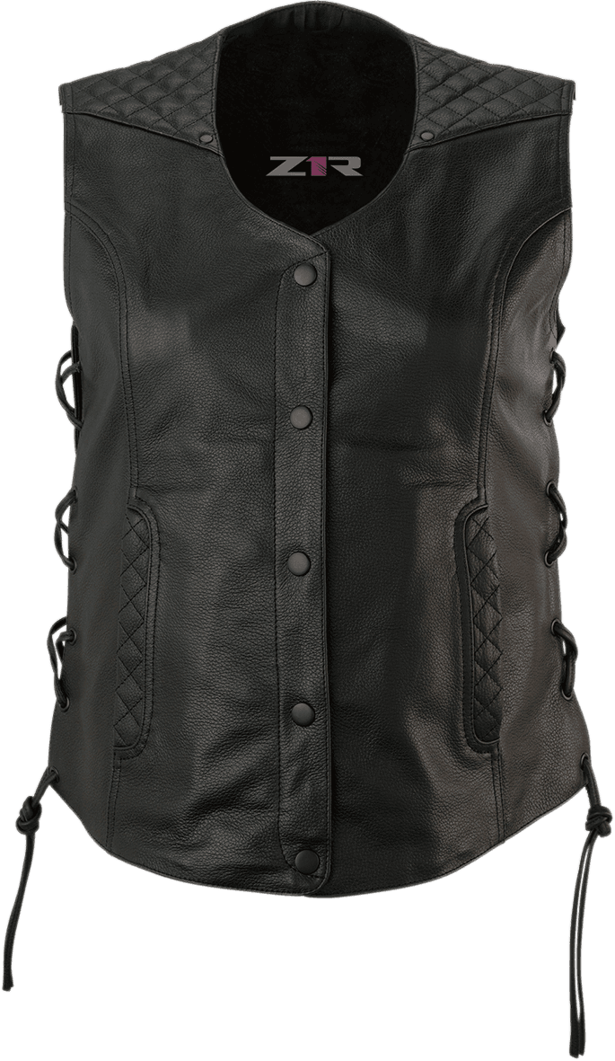 Z1R 2831-0076 Women's Gaucha Vest - Black - 2XL