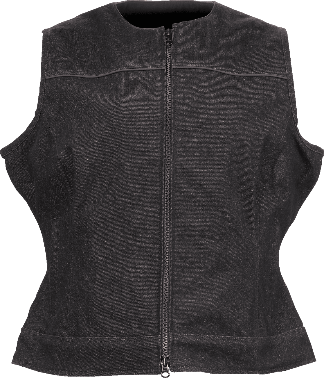 Z1R 2831-0109 Women's Denim Vest - Black - Large