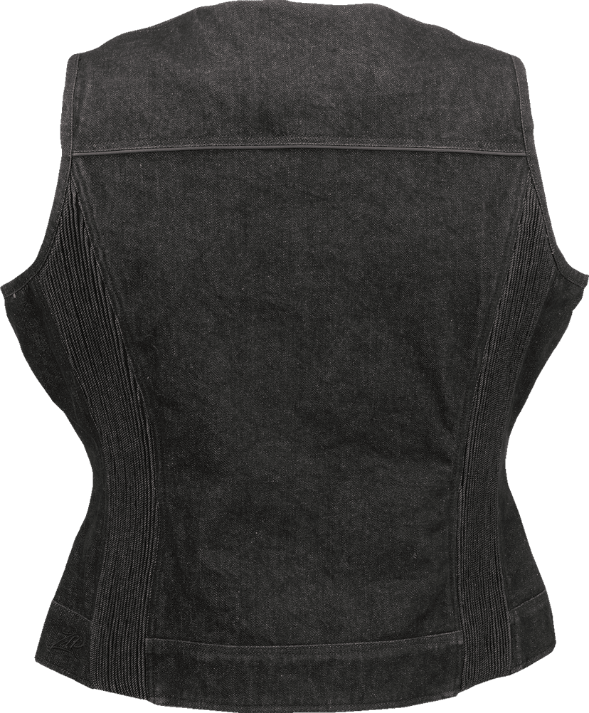 Z1R 2831-0113 Women's Denim Vest - Black - 3W — image 2 of 2