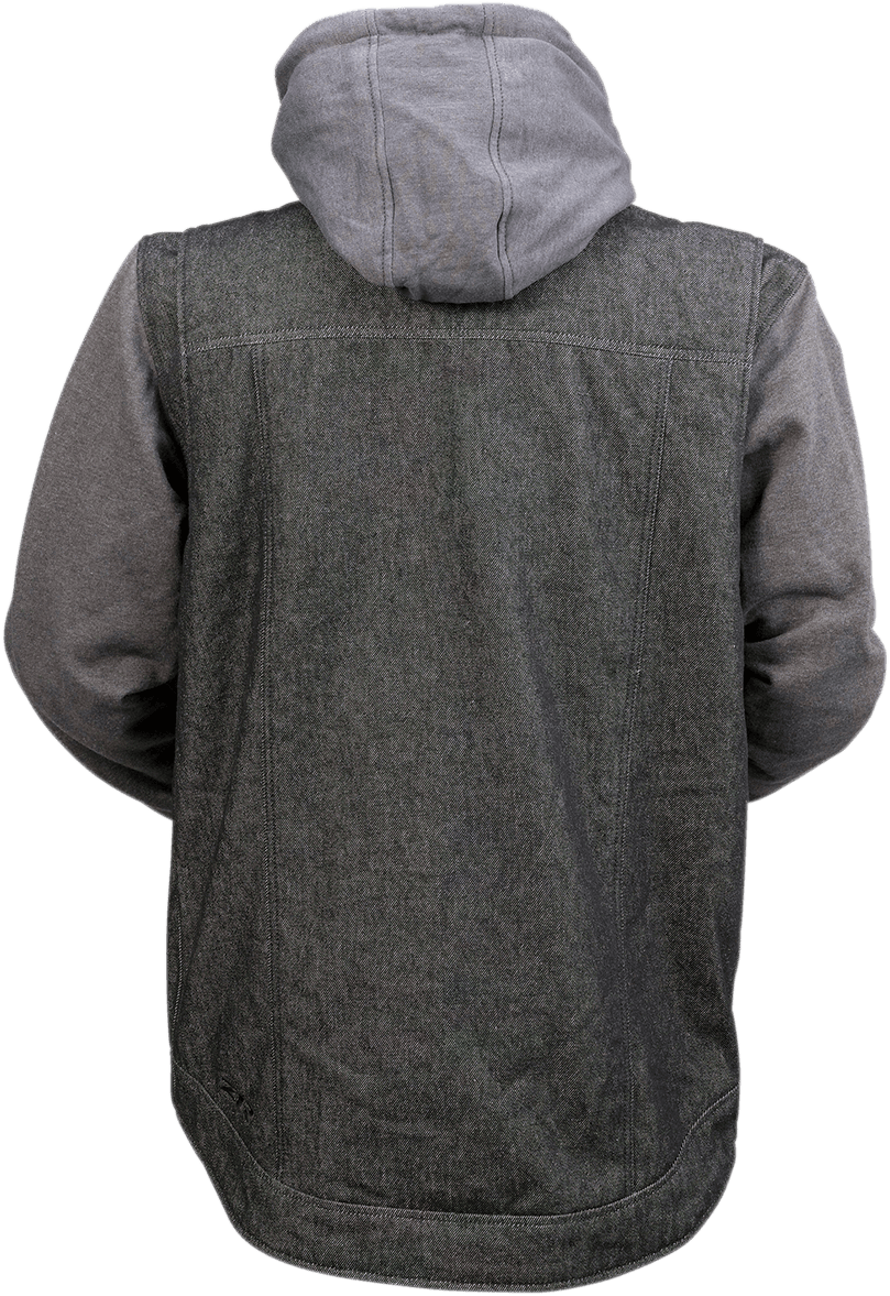 Z1R 2840-0105 Denim Hoodie - Black/Gray - Medium — image 2 of 2