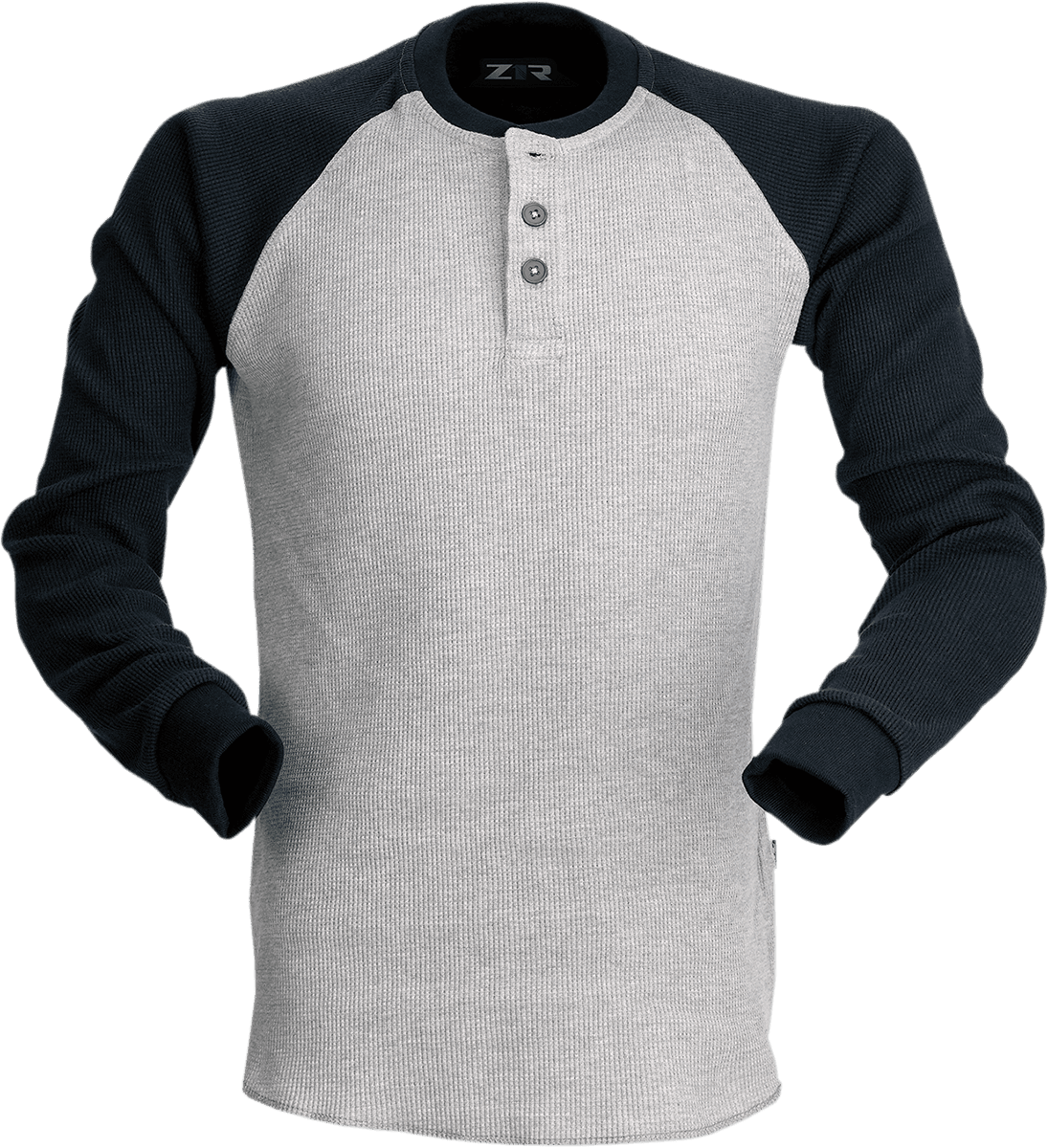 Z1R 2840-0150 Waffle Long-Sleeve Shirt - Gray - Medium