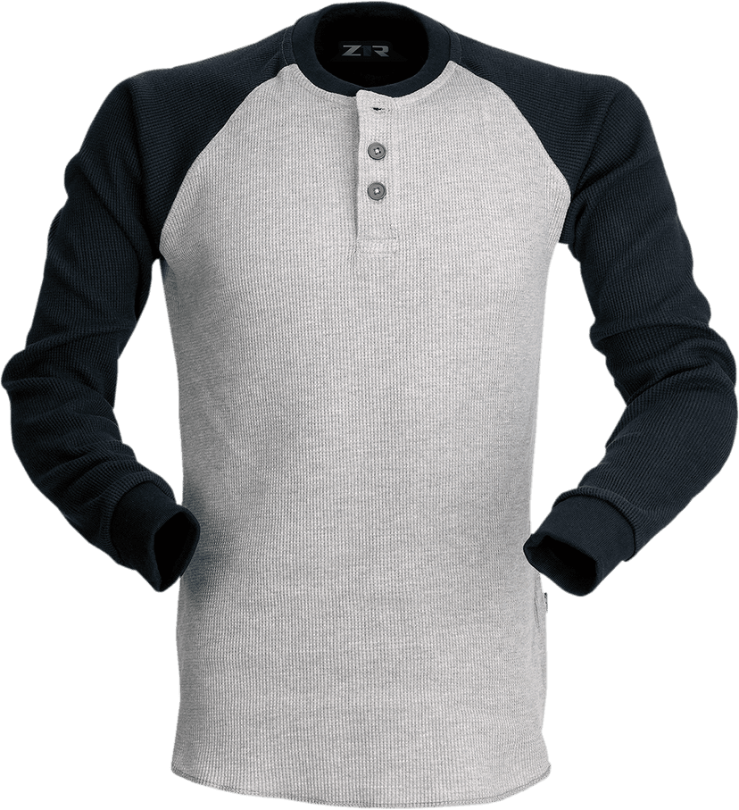 Z1R 2840-0152 Waffle Long-Sleeve Shirt - Gray - XL — image 1 of 2