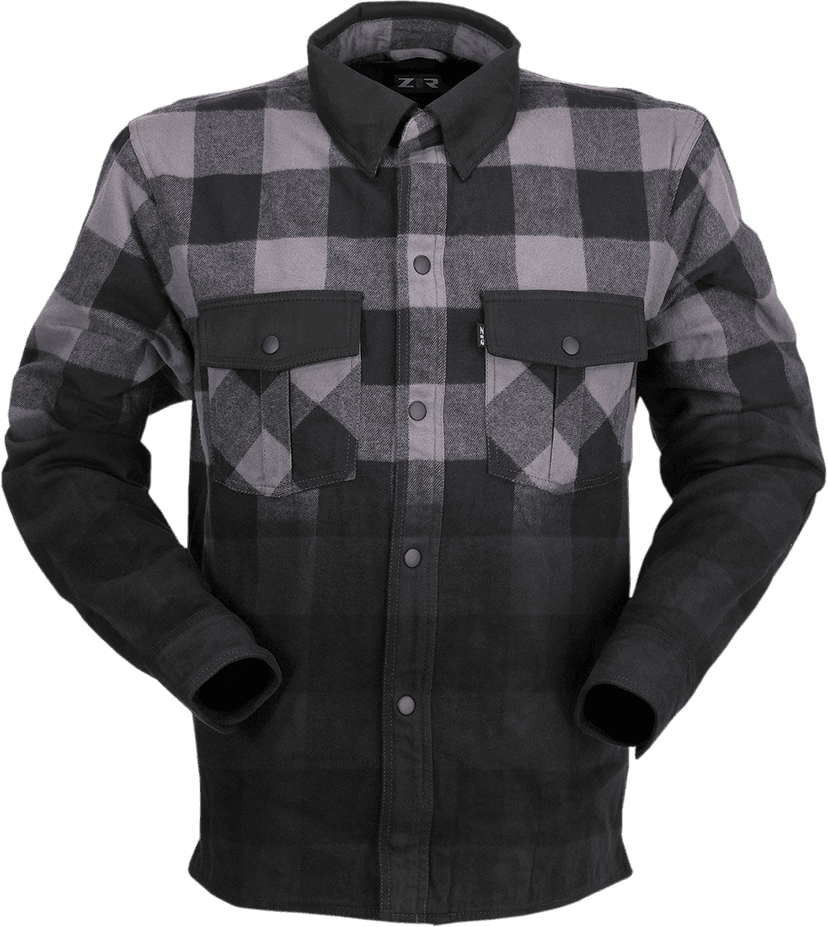 Z1R 2840-0158 Duke Ombre Flannel - Gray/Black - Medium — image 1 of 2