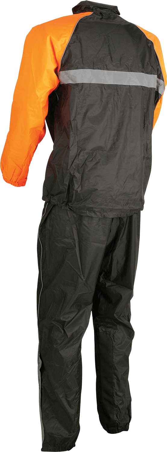 Z1R 2851-0535 2-Piece Rainsuit - Black/Orange - 4XL — image 2 of 2