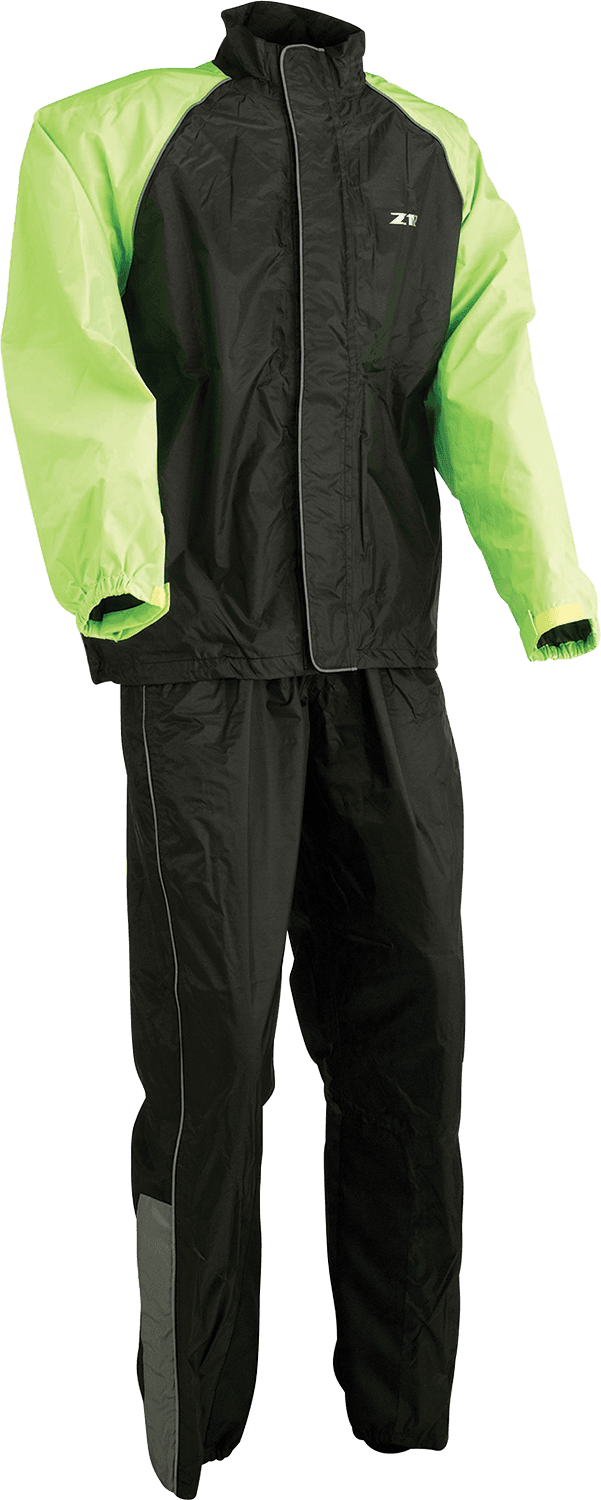 Z1R 2851-0537 2-Piece Rainsuit - Black/Hi-Vis - Medium