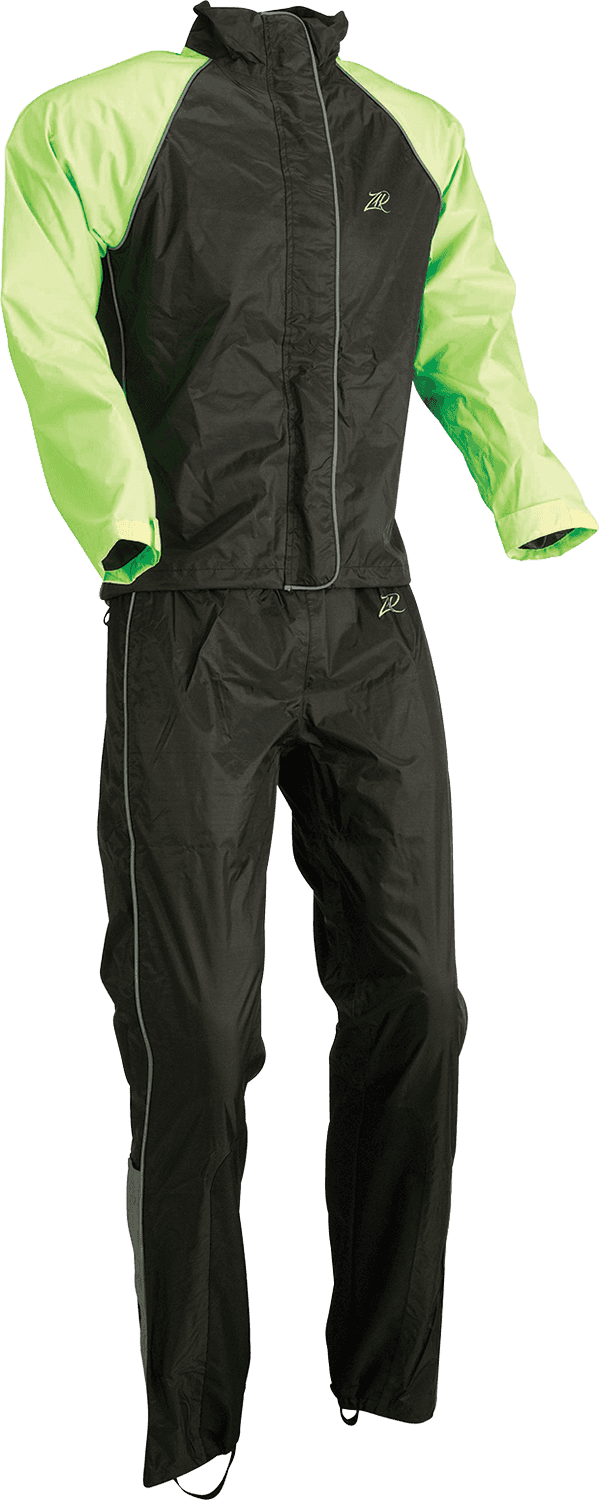 Z1R 2853-0041 Women's 2-Piece Rainsuit - Black/Hi-Vis - Medium