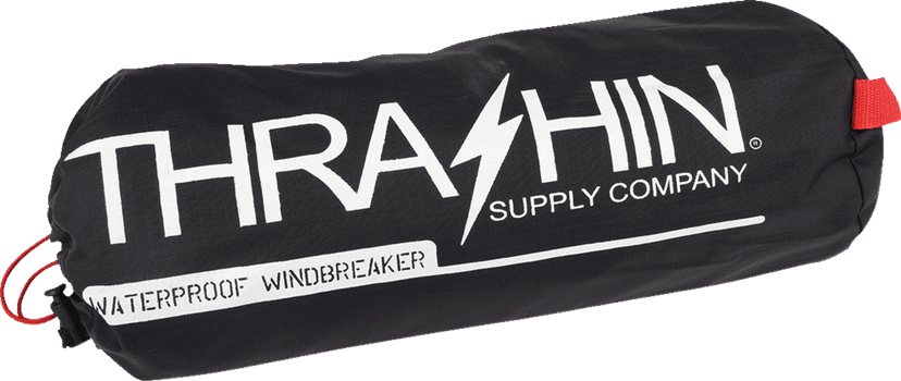 THRASHIN SUPPLY CO. 2854-0377 Mission WP Rain Jacket - Black/Gray - Medium — image 4 of 4