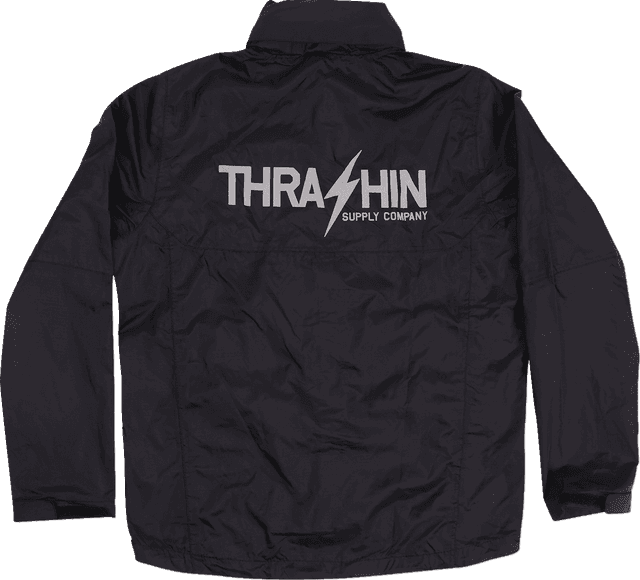 THRASHIN SUPPLY CO. 2854-0382 Mission WP Rain Jacket - Black - Medium — image 2 of 4