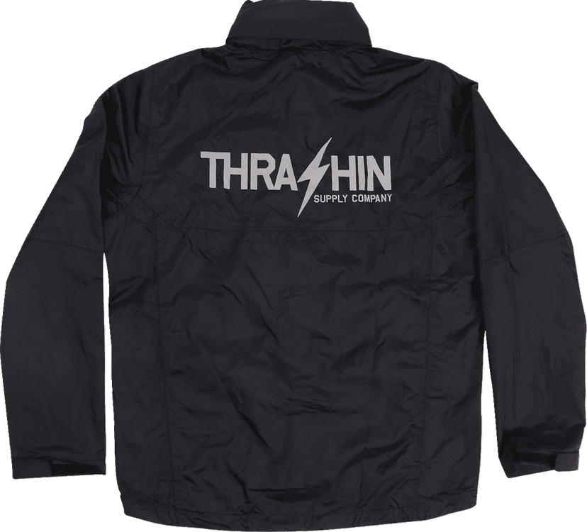 THRASHIN SUPPLY CO. 2854-0383 Mission WP Rain Jacket - Black - Large — image 2 of 4