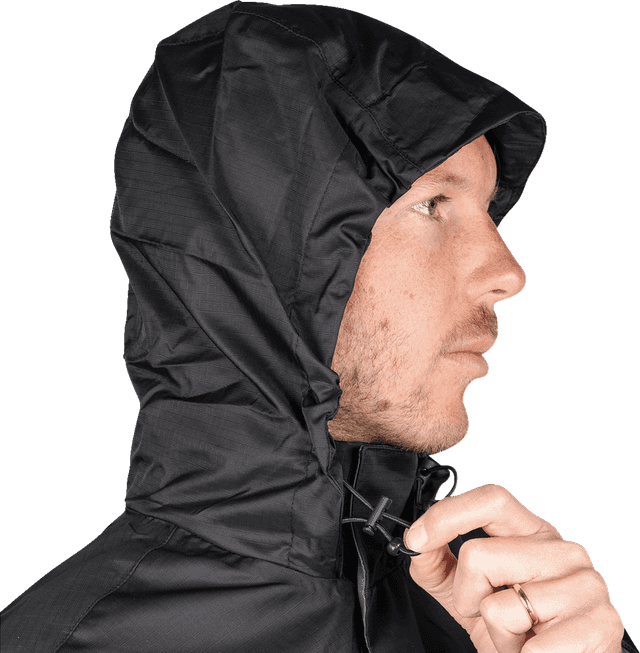 THRASHIN SUPPLY CO. 2854-0383 Mission WP Rain Jacket - Black - Large — image 3 of 4