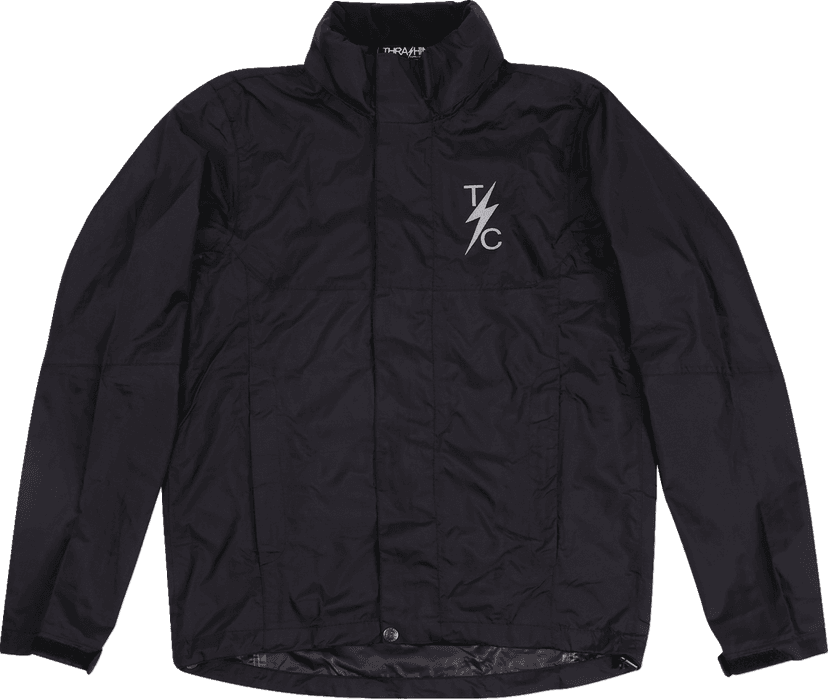 THRASHIN SUPPLY CO. 2854-0383 Mission WP Rain Jacket - Black - Large — image 1 of 4