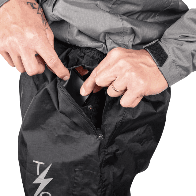 THRASHIN SUPPLY CO. 2855-0644 Mission Rain Pants - Black - S/M — image 6 of 8