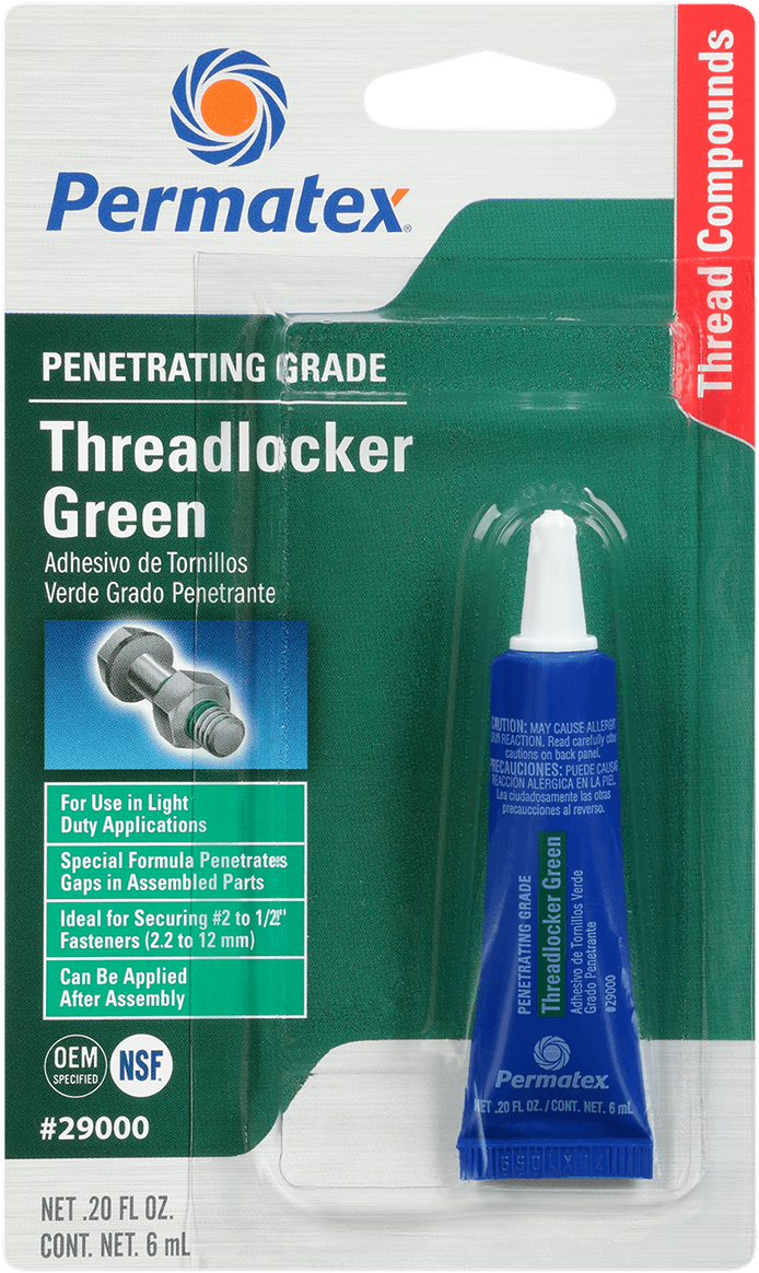 PERMATEX 29000 290 Threadlocker - Green - 0.2 US fl oz.