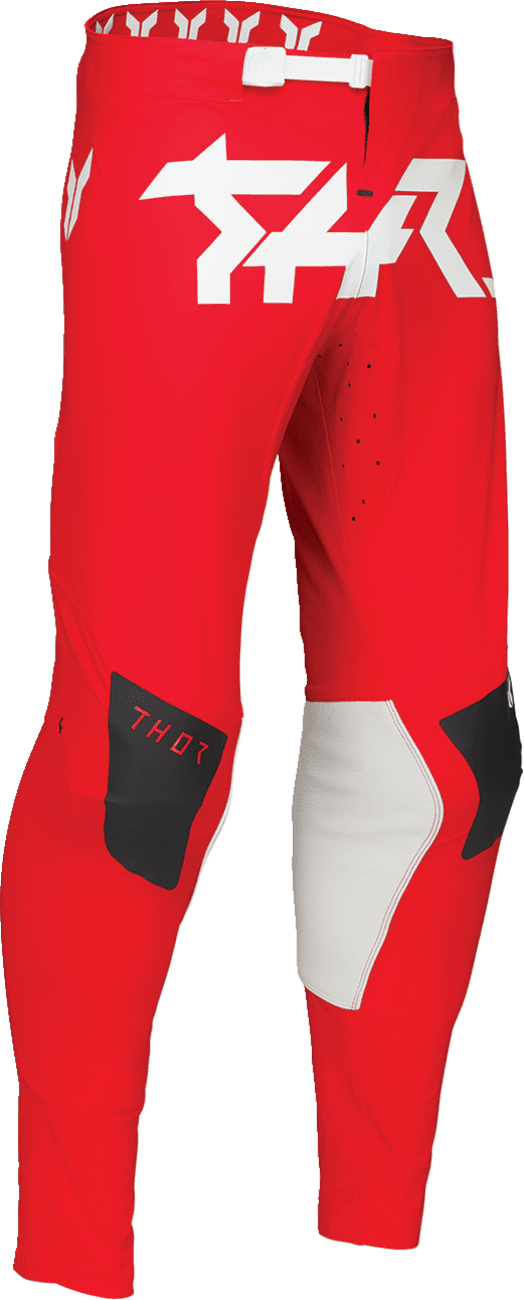 THOR 2901-11718 Sportmode Riot Pants - Black/Red - 33