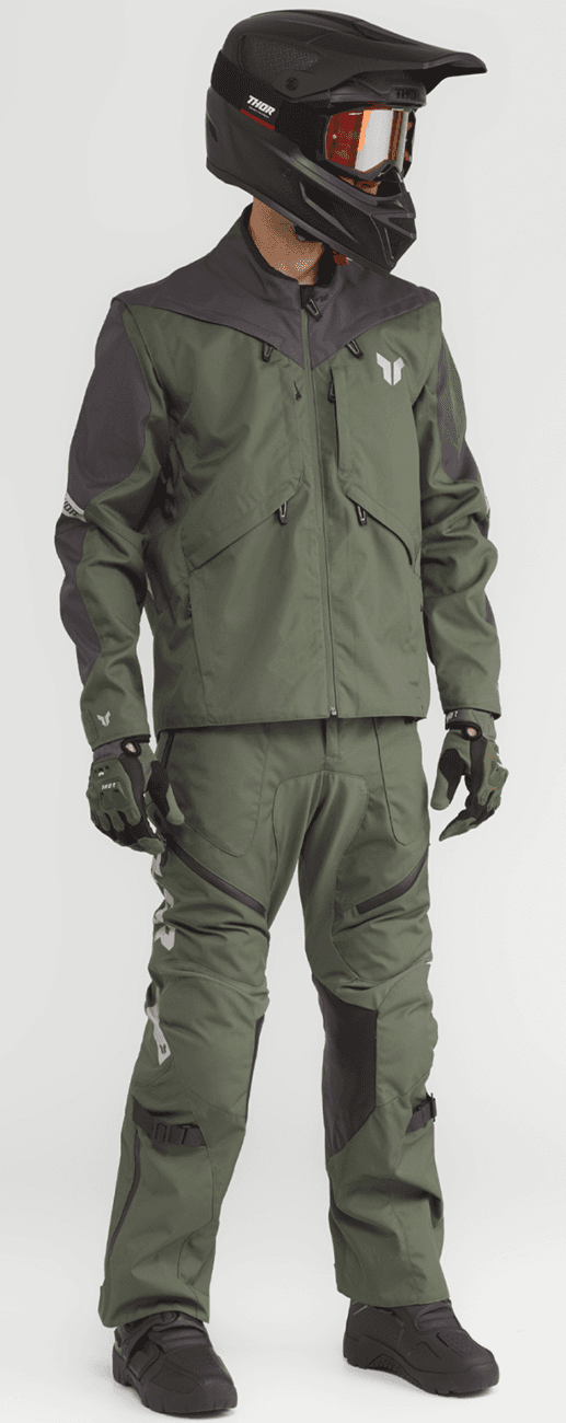 THOR 2901-12150 Terrain Over-the-Boot Pants - Army/Charcoal - US 30 — image 4 of 6