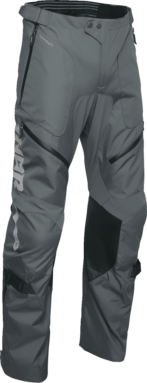 THOR 2901-12179 Terrain Over-the-Boot Pants - Charcoal - US 44