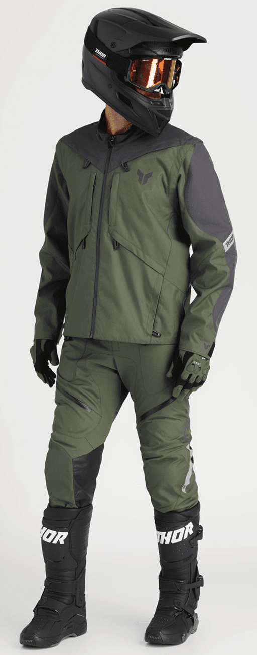 THOR 2901-12191 Terrain In-the-Boot Pants - Army/Charcoal - US 46 — image 3 of 6