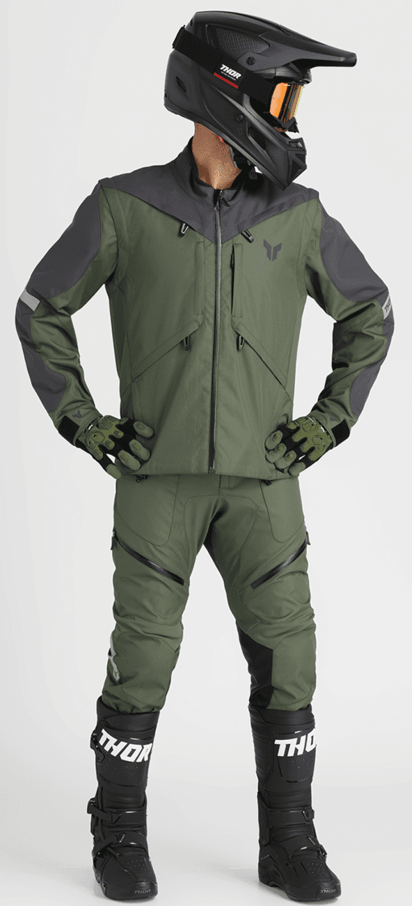 THOR 2901-12192 Terrain In-the-Boot Pants - Army/Charcoal - US 48 — image 4 of 6