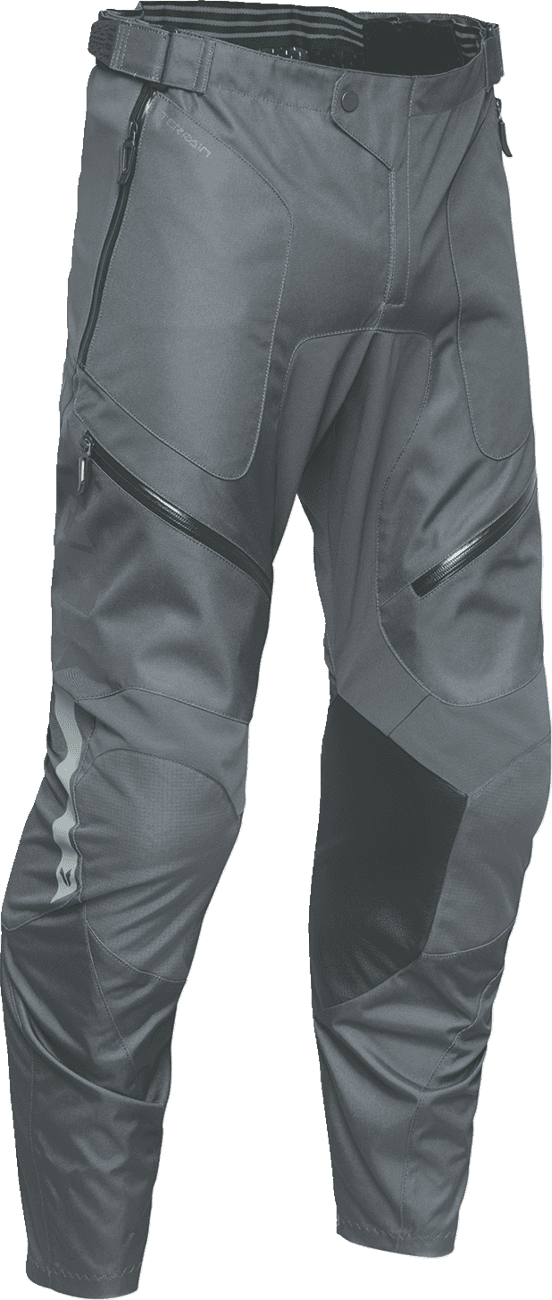 THOR 2901-12207 Terrain In-the-Boot Pants - Charcoal - US 34
