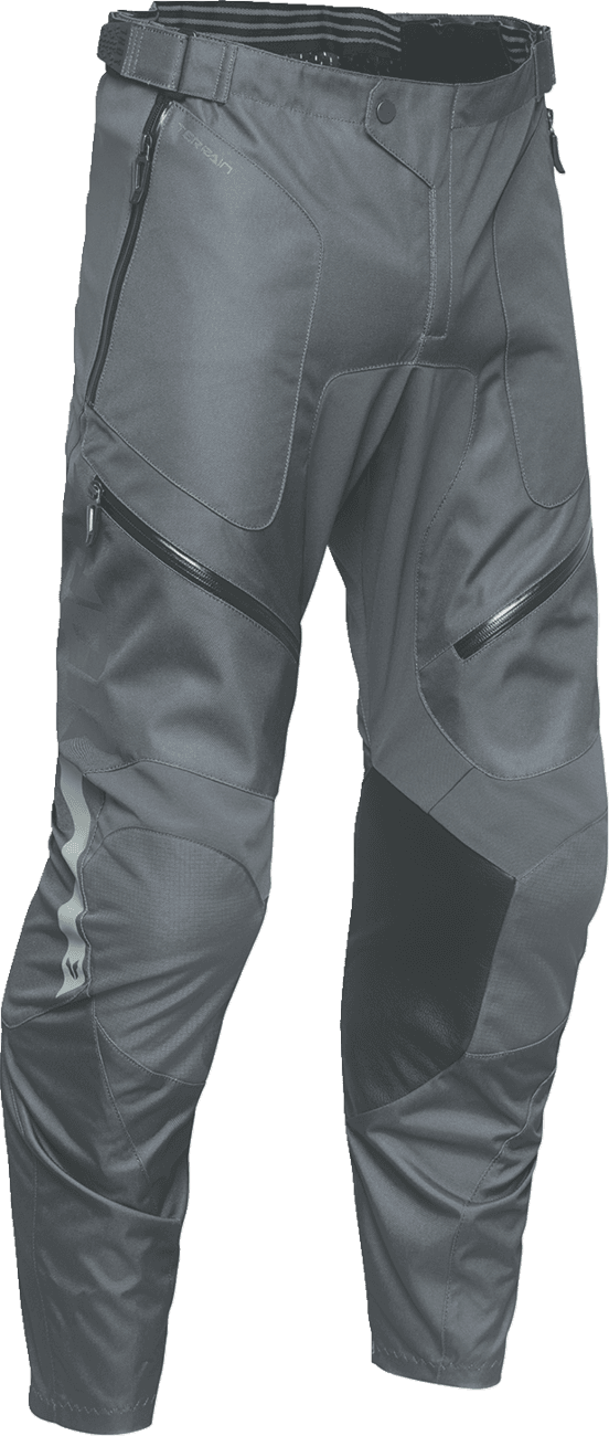 THOR 2901-12208 Terrain In-the-Boot Pants - Charcoal - US 36