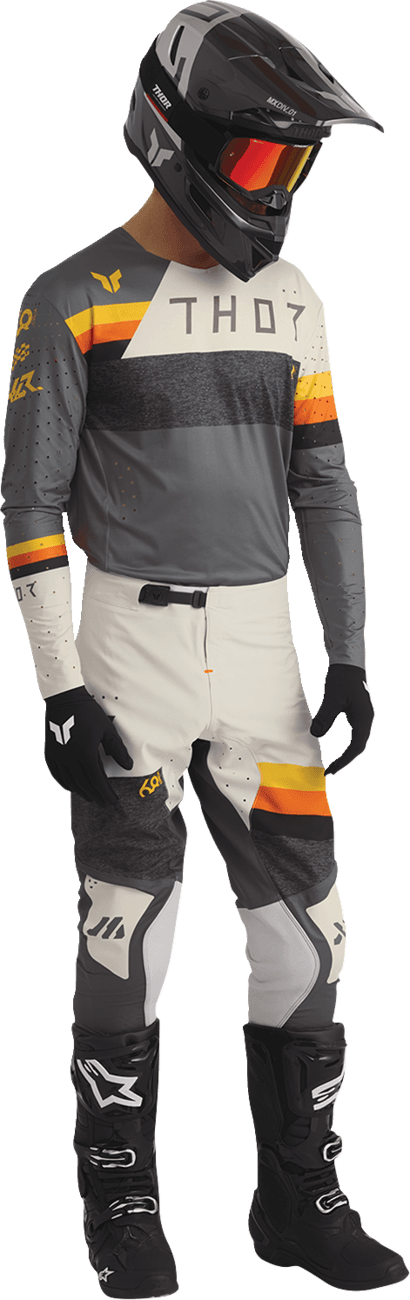 THOR 2901-12280 Sportmode League Pants - Charcoal/Vintage White - US 33 — image 13 of 14