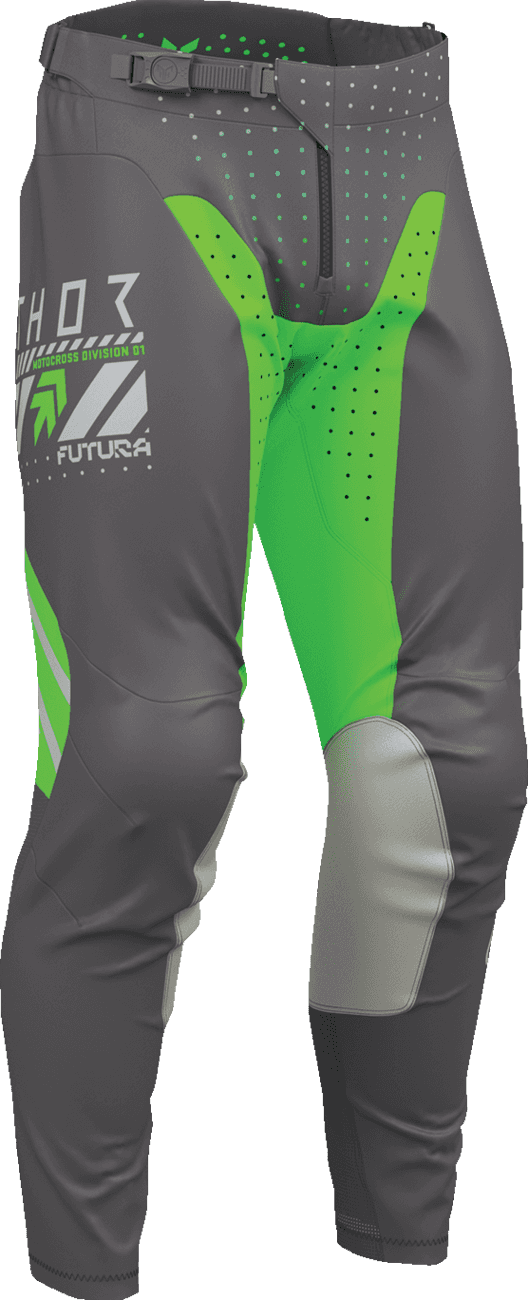 THOR 2901-12307 Launchmode Futura Pants - Charcoal/Green - US 36