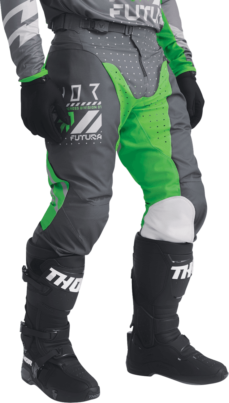 THOR 2901-12308 Launchmode Futura Pants - Charcoal/Green - US 38 — image 5 of 7