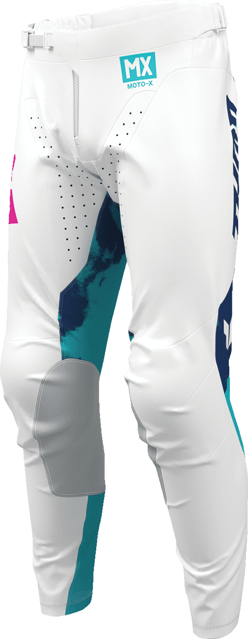 THOR 2901-12315 Launchmode Bleach Pants - White/Aqua - US 34 — image 3 of 7