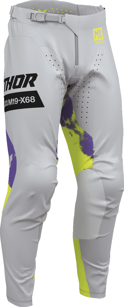 THOR 2901-12325 Launchmode Bleach Pants - Gray/Acid - US 36