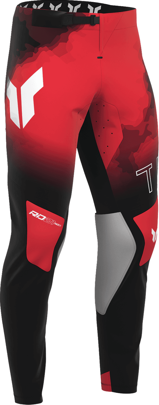 THOR 2901-12774 Sportmode Carbon Pants - Black/Red - US 33