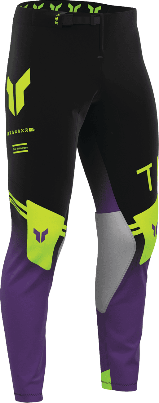 THOR 2901-12796 Sportmode Geo Pants - Black/Purple - US 28