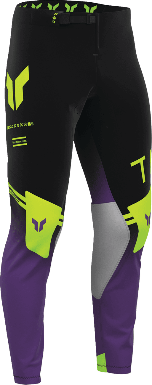 THOR 2901-12804 Sportmode Geo Pants - Black/Purple - US 38