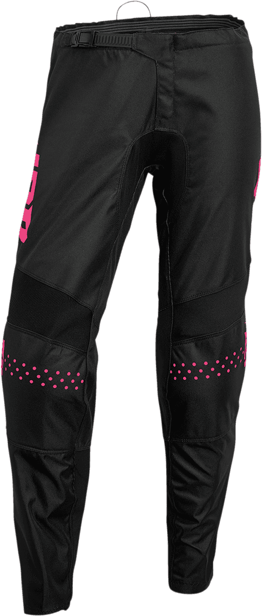 THOR 2902-0310 Women's Sector Minimal Pants - Black/Pink Fluo - US 11/12