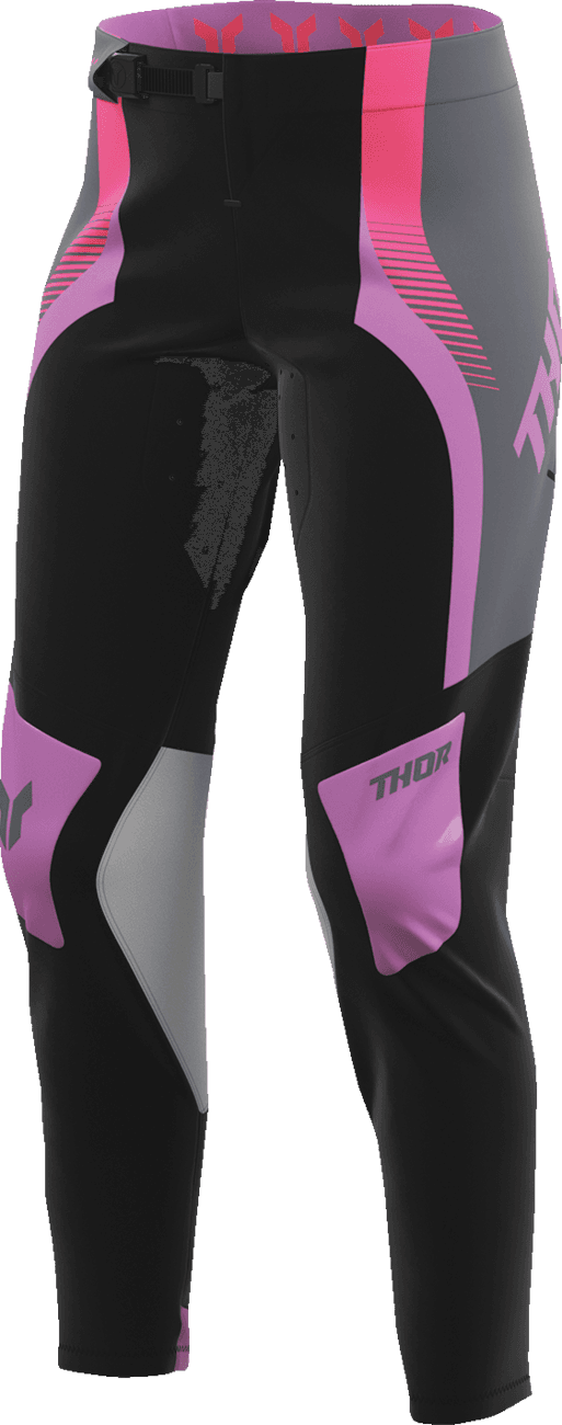 THOR 2902-0406 Women's Sportmode Velocity Pants - Black/Orchid - US 13/14 — image 3 of 9