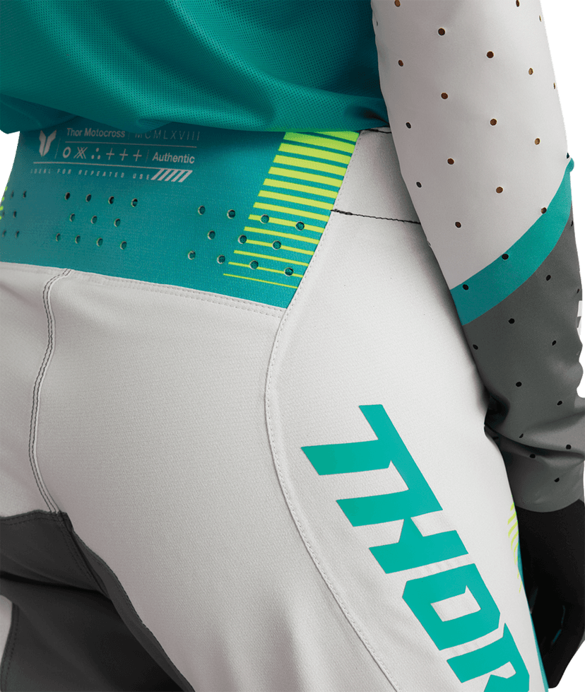 THOR 2902-0407 Women's Sportmode Velocity Pants - Gray/Aqua - US 00/0 — image 7 of 10