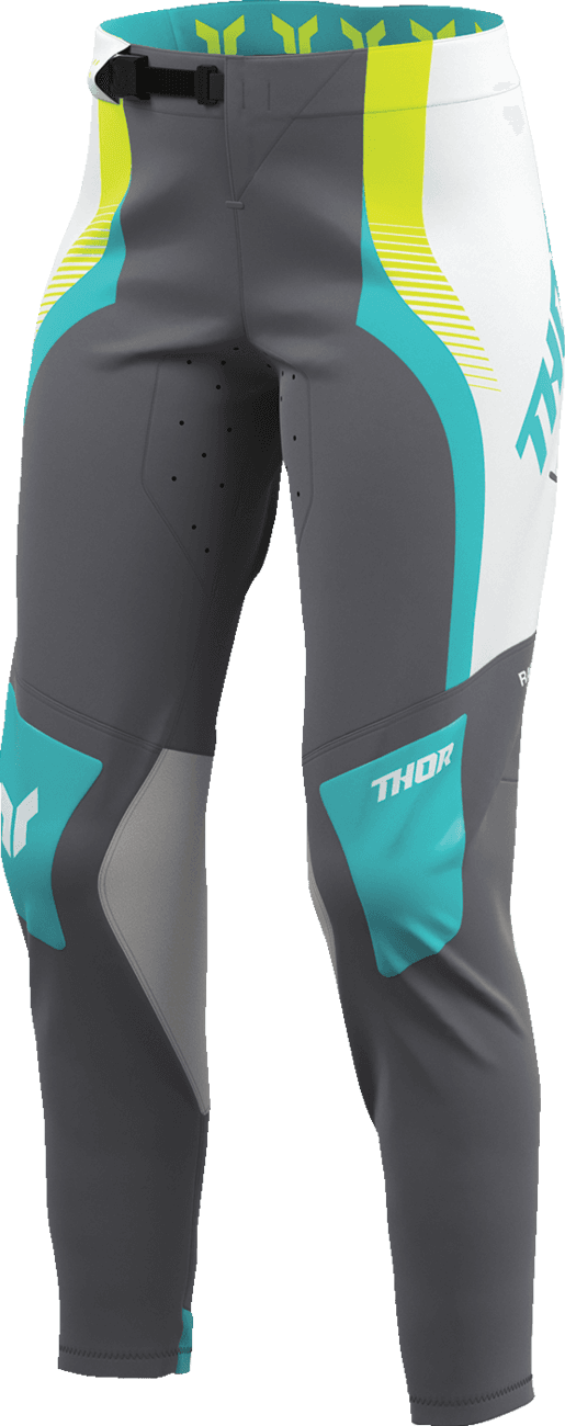 THOR 2902-0411 Women's Sportmode Velocity Pants - Gray/Aqua - US 7/8 — image 3 of 10