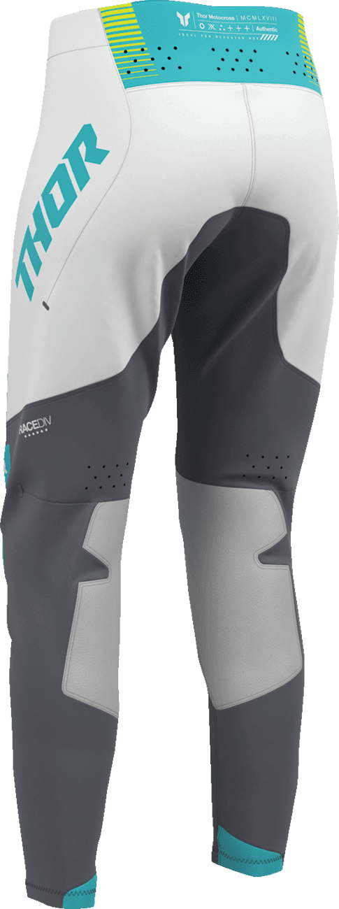 THOR 2902-0411 Women's Sportmode Velocity Pants - Gray/Aqua - US 7/8 — image 2 of 10