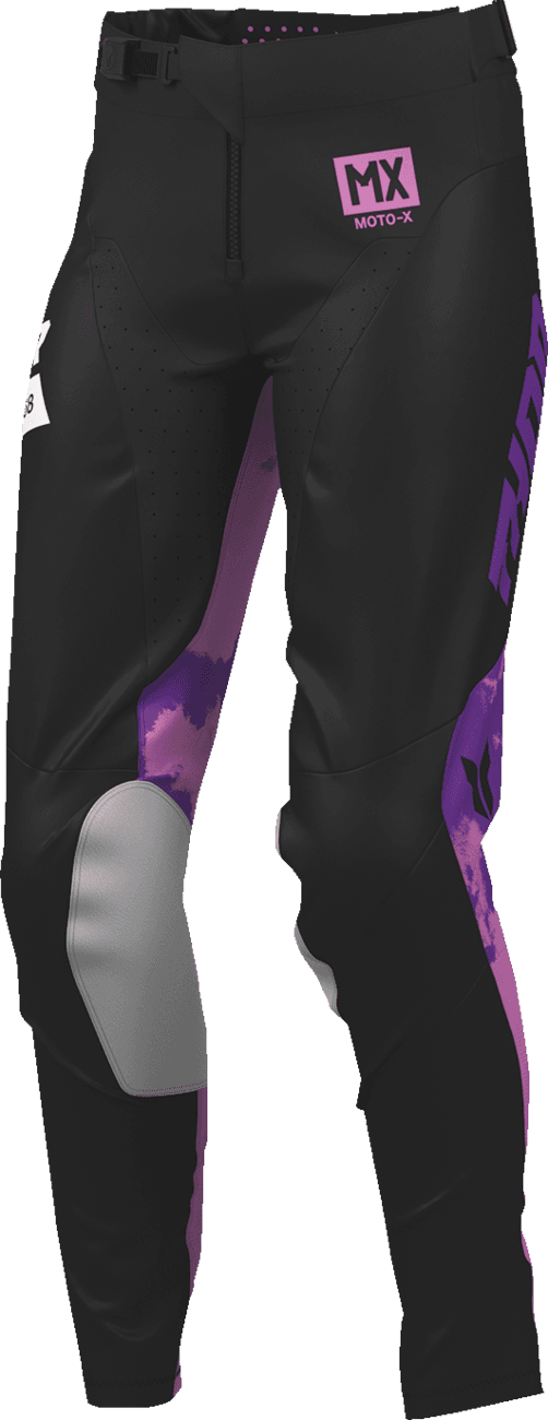 THOR 2902-0423 Women's Launchmode Bleach Pants - Black/Orchid - US 00/0 — image 3 of 8