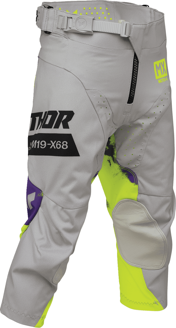 THOR 2903-2619 Youth Launchmode Bleach Pants - Gray/Acid - US 26 — image 3 of 4