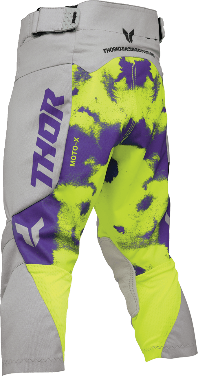THOR 2903-2620 Youth Launchmode Bleach Pants - Gray/Acid - US 28 — image 2 of 4