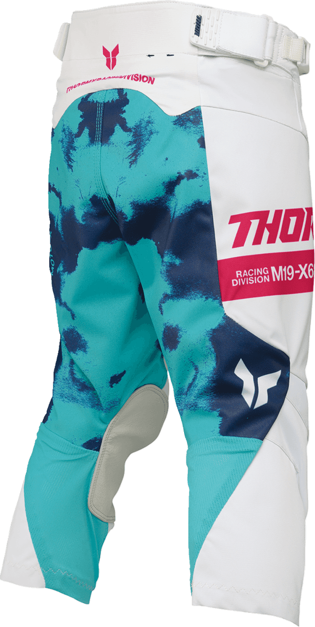 THOR 2903-2624 Youth Launchmode Bleach Pants - White/Aqua - US 24 — image 4 of 4