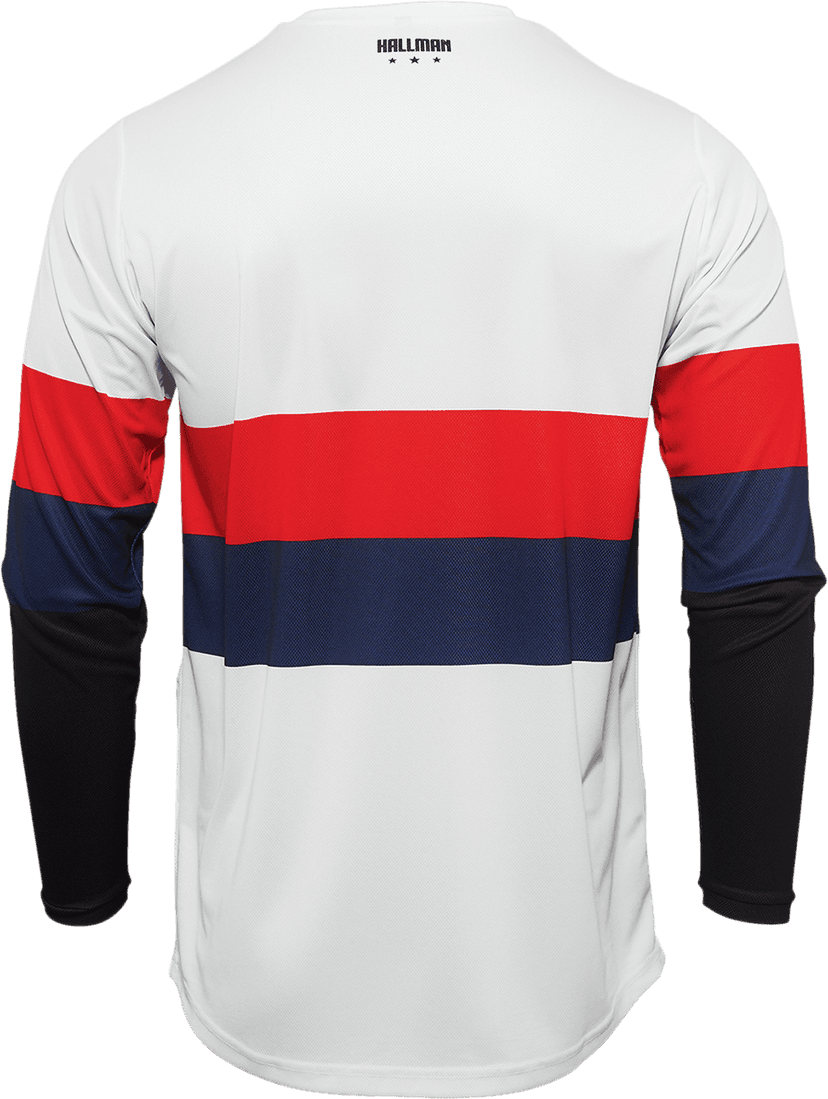 THOR 2910-6604 Hallman Differ Draft Jersey - White/Red/Navy - Large — image 2 of 2