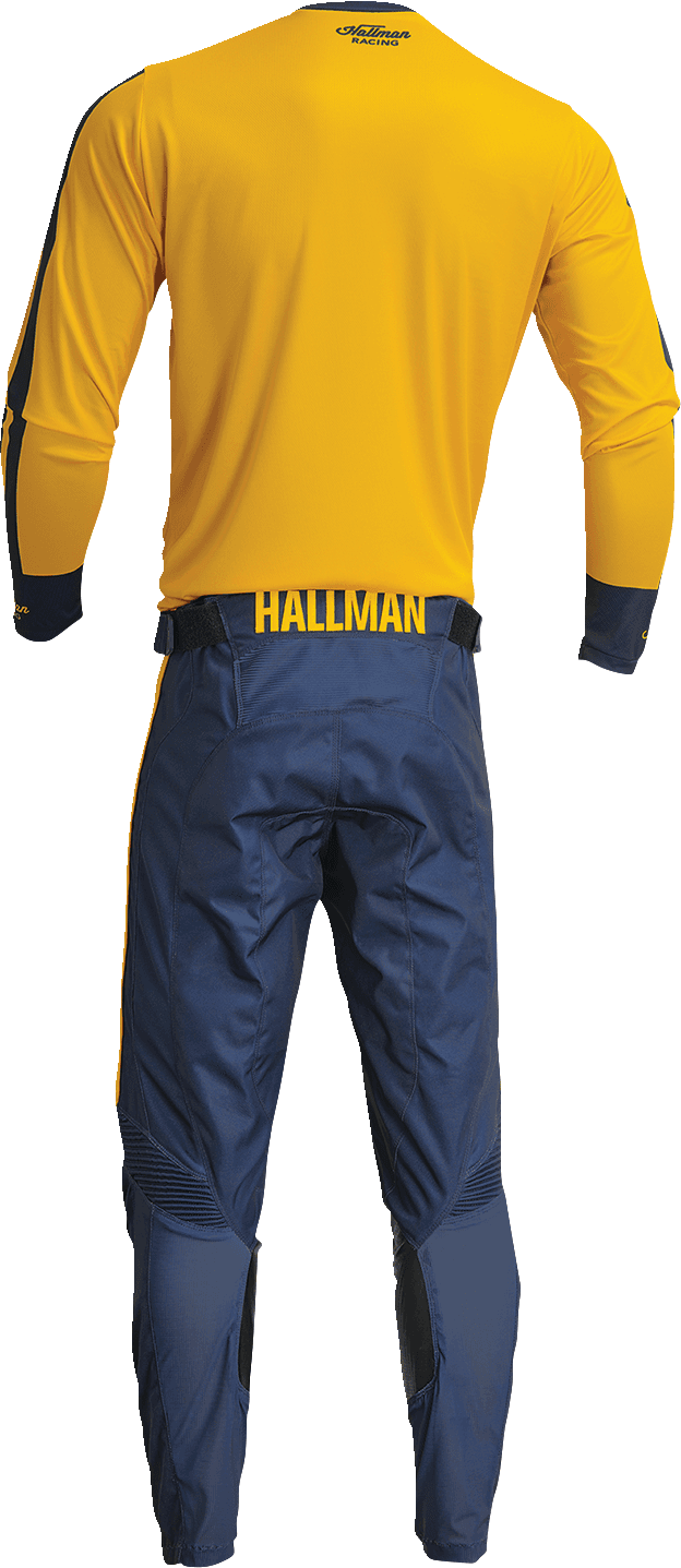 THOR 2910-7121 Hallman Differ Roosted Jersey - Lemon/Navy - Small — image 4 of 6