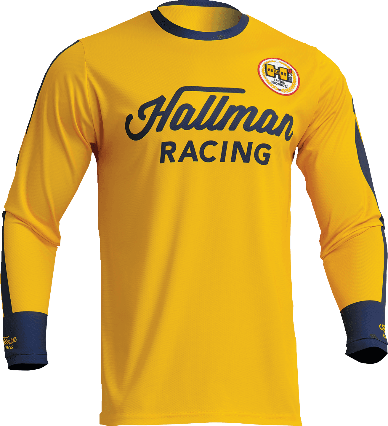 THOR 2910-7122 Hallman Differ Roosted Jersey - Lemon/Navy - Medium