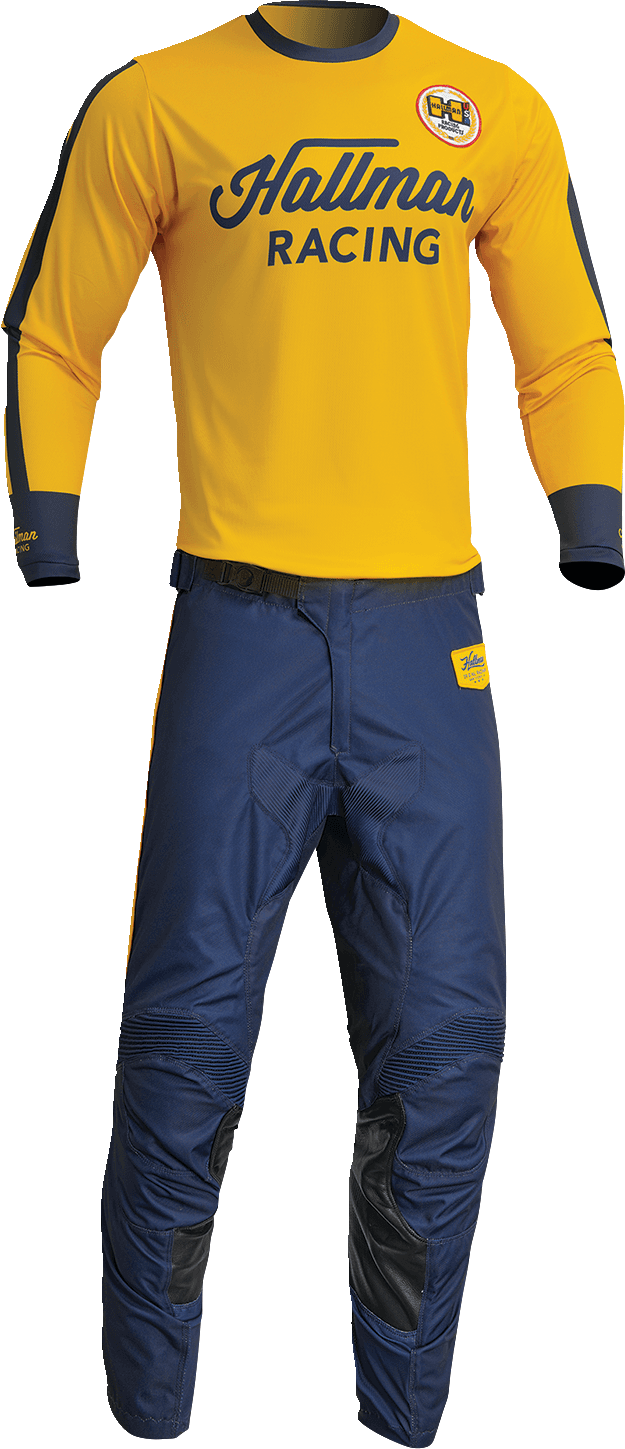 THOR 2910-7124 Hallman Differ Roosted Jersey - Lemon/Navy - XL — image 3 of 6
